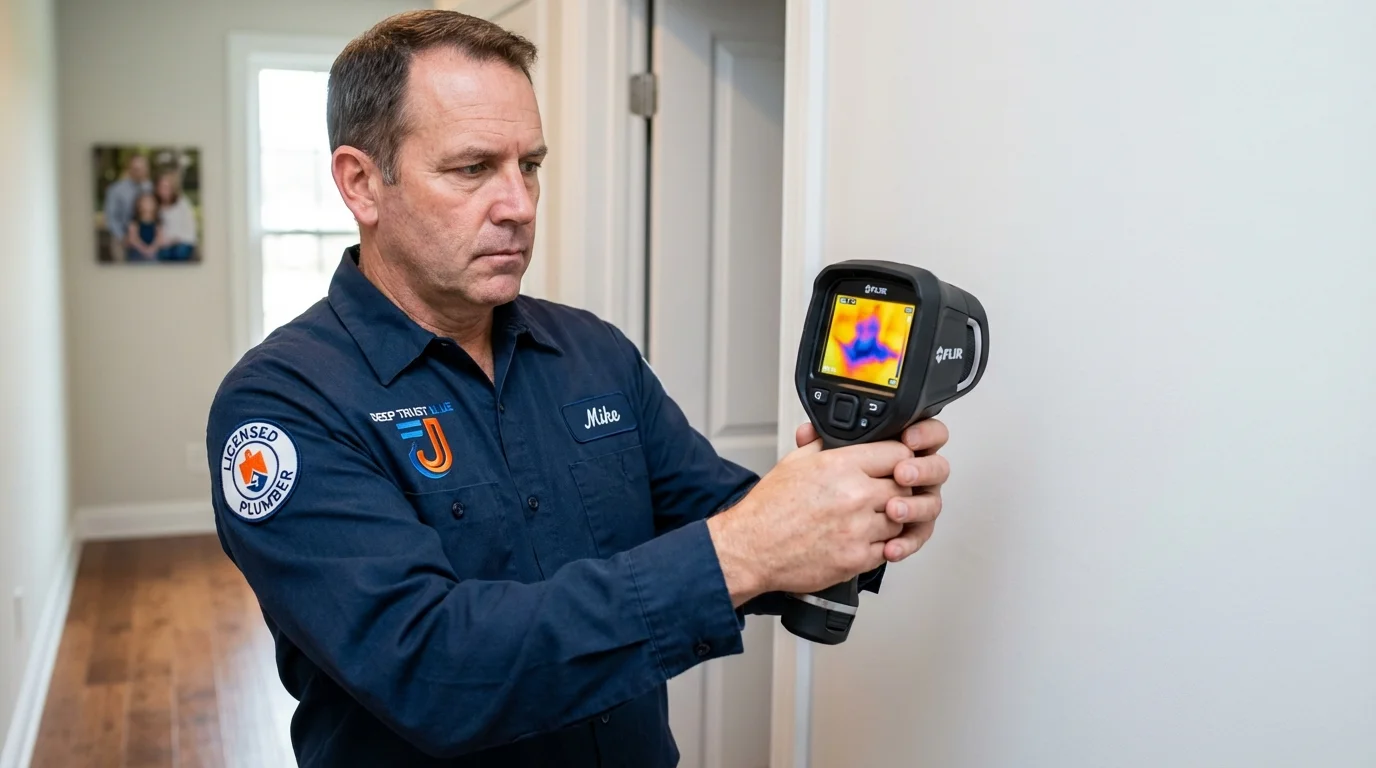 Thermal imaging leak detection by Johns Plumbing LLC in Bakersfield